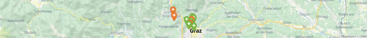 Kartenansicht für Apotheken-Notdienste in der Nähe von Stattegg (Graz-Umgebung, Steiermark)